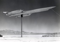 To test its radar cross section, a full-size model of the A-12 was placed in various lefts on a pylon as radar readings were taken